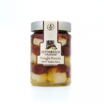 Funghi porcini interi testa nera in olio di Oliva 280 g